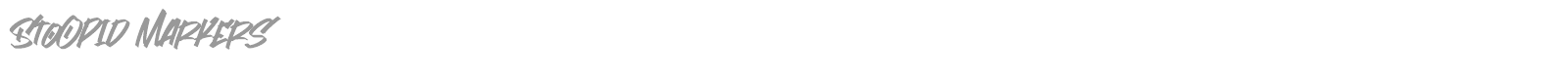 Stoopid Markers font preview